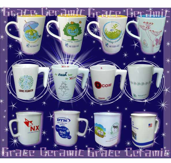 แก้วเซรามิค แก้วใส สินค้าพรีเมี่ยม Mug,Premium,Gift พิมพ์ข้อความบนตัวแก้ว แทนคำขอบคุณ เชิญแวะชมสินค้าได้ที่ www.grace-ceramic.com (grace ceramic) รูปที่ 1