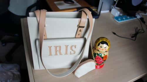 กระเป๋าสะพาย IRIS สีครีม  สำหรับสาวทำงาน รูปที่ 1