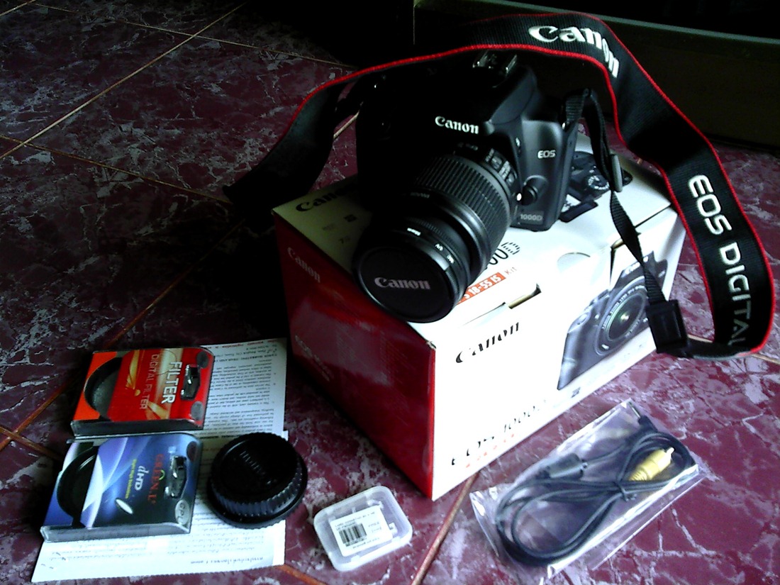 ขาย Canon 1000D + lens kit 18-55 สภาพใหม่เหมือนแกะกล่อง รูปที่ 1