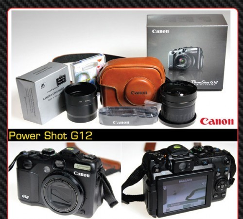 ขาย Canon G12 ที่สุดของกล้องคอมแพ็คมาพร้อมอุปกรณ์เสริมเต็มองค์ รูปที่ 1