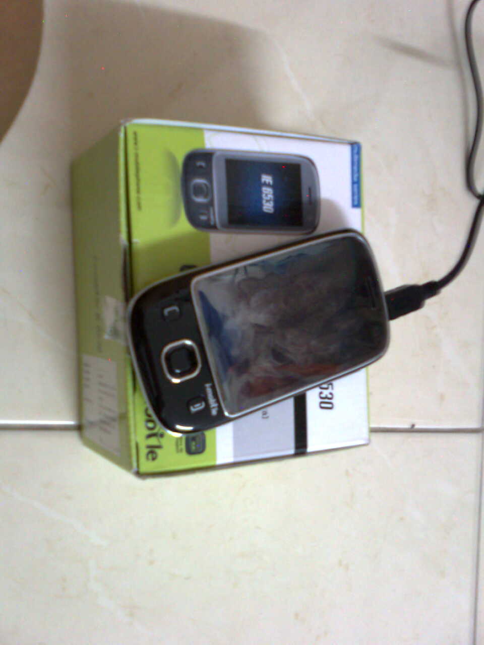 i-mobile 3G 6530 ทัชสกรีน กล้อง 2 ตัว ดำ รูปที่ 1