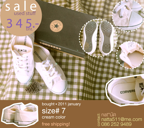 ขายรองเท้า Converse มือสอง All Star Light - Milk, Low, Canvas * 345 บาท * รูปที่ 1