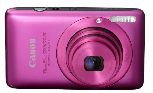 Review Canon PowerShot SD1400IS 14.1 Megapixel Digital Camera with 4x Wide Angle Optical Image Stabilized Zoom and 2.7-Inch LCD (Pink) รูปที่ 1
