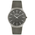 Skagen Men's 694XLTTM Titanium Collection Gray Mesh Stainless Steel Gray Dial Watch