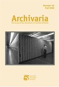 Archivaria Magazine