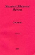 Stanstead Historical Society Journal Magazine