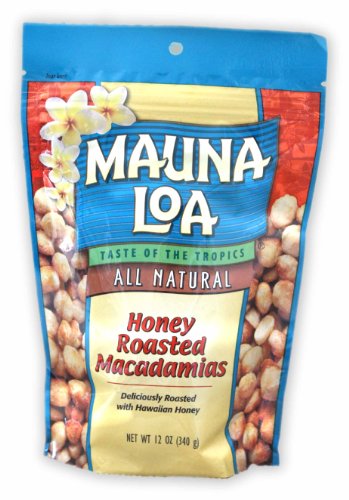 Mauna Loa Macadamia Nuts, Honey Roasted, Large 12-Ounce (Resealable Bag) รูปที่ 1