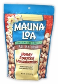 Mauna Loa Macadamia Nuts, Honey Roasted, Large 12-Ounce (Resealable Bag)