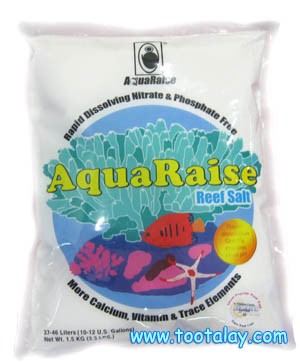 จำหน่ายเกลือทะเลเทียม อควาเรส Aquaraise สำหรับทำน้ำทะเล ใช้ในตู้ปลาทะเล รูปที่ 1