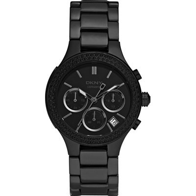 DKNY Black Ceramic Chronograph Ladies Watch NY8184 รูปที่ 1