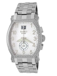 Roberto Bianci Men's 1860DIA_WHT Diamond Dual-Time Zone Date Watch