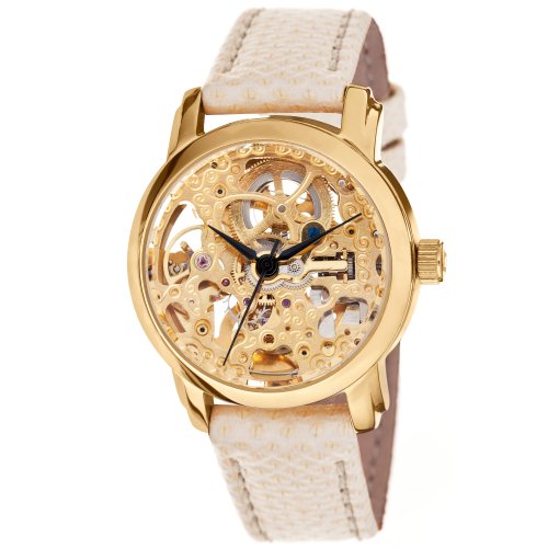 Akribos XXIV Women's AKR431YG Diamond Gold Swiss Quartz Floating Watch รูปที่ 1