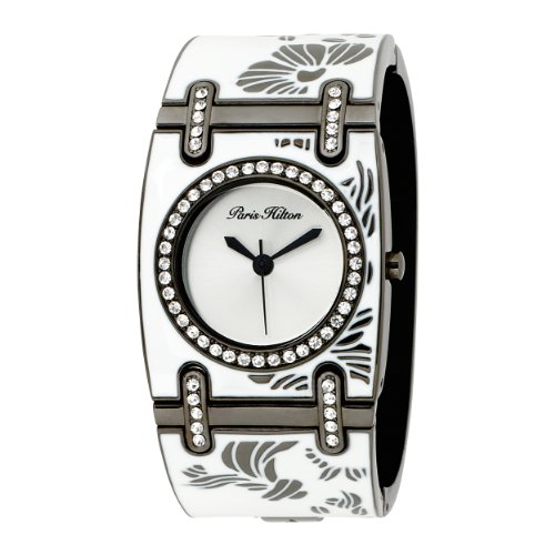 Paris Hilton Women's 138.5136.60 Bangle Epoxy White Dial Watch รูปที่ 1