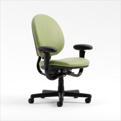 Criterion High-Back Pneumatic Upholstered Work Chair Fabric Color: Buzz2 - Meadow (Buzz2 - Meadow) รูปที่ 1