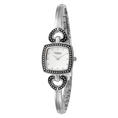 Caravelle by Bulova Women's 43L116 Silver and White Dial Metal Bracelet Watch