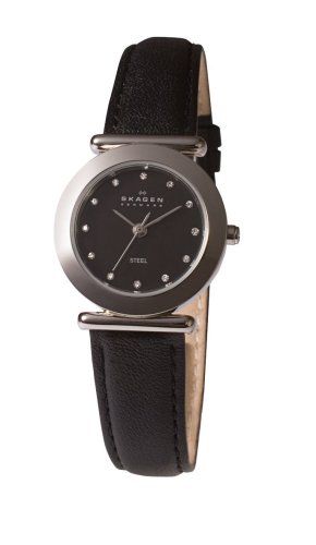 Skagen Denmark Womens Watch Round Black Glitz #107SSLB รูปที่ 1