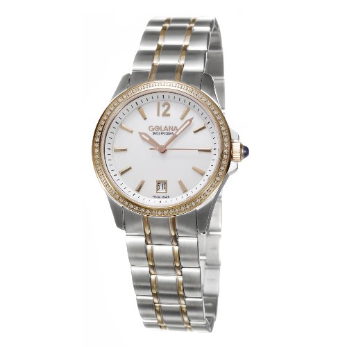 Golana Swiss Women's AU250-4 Aura Two Tone Stainless Steel Chronograph Watch รูปที่ 1