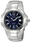 Seiko Men's SGEE67 Coutura Silver-Tone Blue Dial Watch