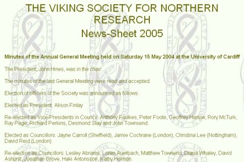 Viking Society for Northern Research Membership Magazine รูปที่ 1