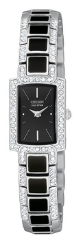 Citizen Women's EG2710-54E Eco-Drive Normandie Black Resin Watch