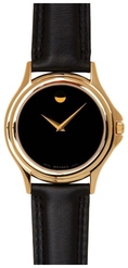 Movado Men's 690301 Museum Gold-Tone Leather Strap Watch