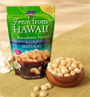 Macadamia Nuts, MacFarms Brand, All Natural - UNSALTED (2 BAGS) รูปที่ 1