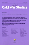 Journal of Cold War Studies ( History Magazine )
