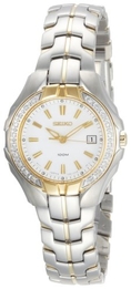 Seiko Women's SXDB70 Two-Tone White Dial 20 Diamonds Watch