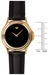 รูปย่อ Movado Men's 690301 Museum Gold-Tone Leather Strap Watch รูปที่5