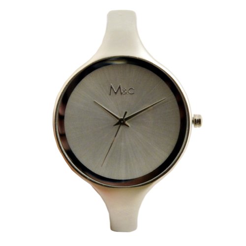 New Women's Alloy Metal Brushed Silver Bangle Watch Featuring a Clasp Closure รูปที่ 1