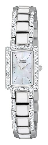 Citizen Women's EG2710-89D Eco-Drive Normandie White Resin Watch รูปที่ 1