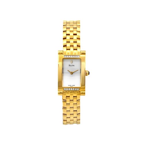 Bulova Women's 65R104 Goldtone Stainless Steel Mother-Of-Pearl Dial Watch รูปที่ 1