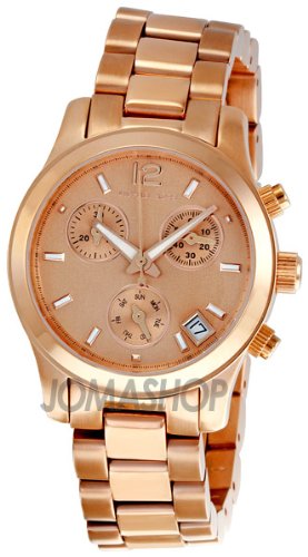 Michael Kors Runway Rose Gold Tone Chronograph Ladies Watch MK5430 รูปที่ 1