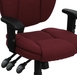รูปย่อ Burgundy Fabric Multi Function Task Chair with Arms - GO-930F-BY-ARMS-GG  รูปที่5