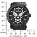 รูปย่อ Just Bling Men's JB-8100-G "Nitro Beatz Black" Skull Diamond Watch รูปที่4