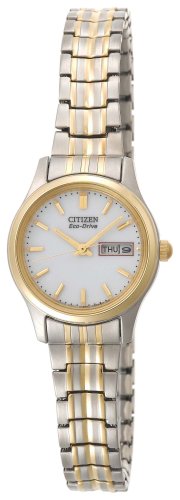 Citizen Women's EW3154-90A Eco-Drive Flexible Band Two-Tone Watch รูปที่ 1