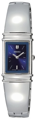 Seiko Women's SUJG09 Jewelry Silver-Tone Bangle Blue Dial Watch