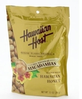 Hawaiian Host MACADAMIA NUTS - Hawaiian Honey Glazed Macadamias, LARGE 11 oz (Resealable Bag)