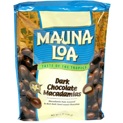 Mauna Loa Dark Chocolate Macadamias, 6-Ounce Bags (Pack of 6) รูปที่ 1