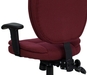 รูปย่อ Burgundy Fabric Multi Function Task Chair with Arms - GO-930F-BY-ARMS-GG  รูปที่7