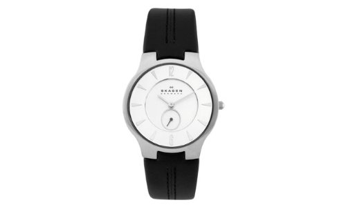 Skagen Men's 433LSLC Black Leather Watch รูปที่ 1