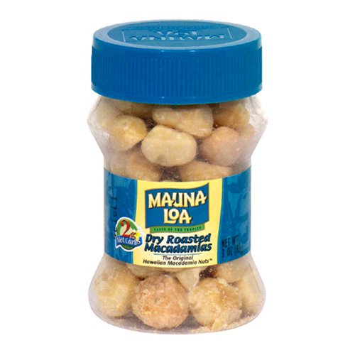 Mauna Loa Dry Roasted Macadamias, Salted, 3-Ounce Jars (Pack of 6) รูปที่ 1
