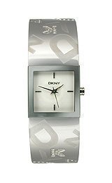 DKNY Crystal Logo Cuff White Dial Women's Watch #NY4801 รูปที่ 1