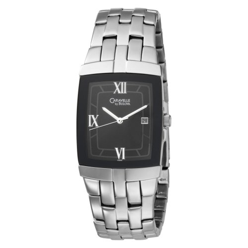 Caravelle by Bulova Men's 43B43 Bracelet Black Dial Watch รูปที่ 1