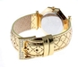 รูปย่อ Kenneth Jay Lane Women's KJ4449-G Gold-Tone Patent Quilted Leather Strap Watch รูปที่2