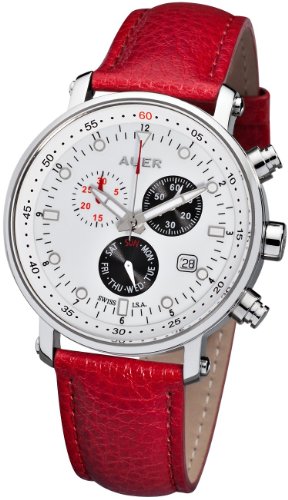 Urs Auer ZU-611 Swiss Red Chronograph for Him SWISS ISA รูปที่ 1