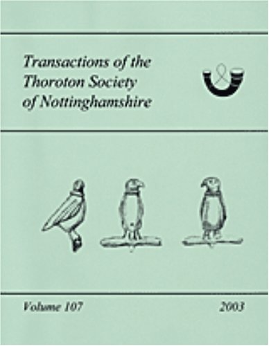 Thoroton Society of Nottinghamshire Membership Magazine รูปที่ 1