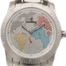 รูปย่อ Just Bling Men's JB-8174-E Rock Star Stainless Steel World Map Diamond Watch รูปที่3