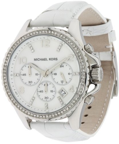 Michael Kors White Swarowski Crystal Ladies Watch MK5348 รูปที่ 1