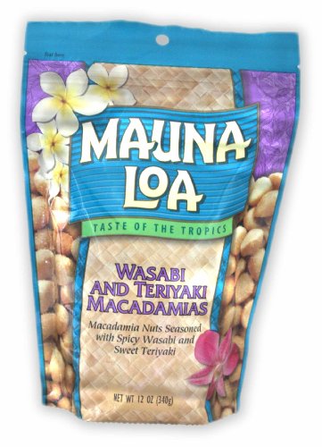 Mauna Loa Macadamia Nuts, Wasabi and Teriyaki, Large 12-Ounce (Resealable Bag) รูปที่ 1